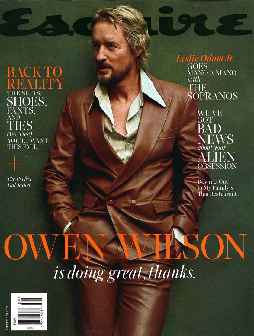 ESQUIRE (USA) magazine side cover  September 2021