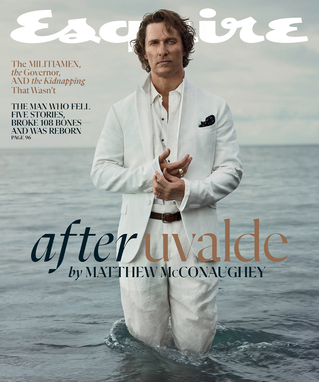 ESQUIRE (USA) magazine side cover  October/November 2022
