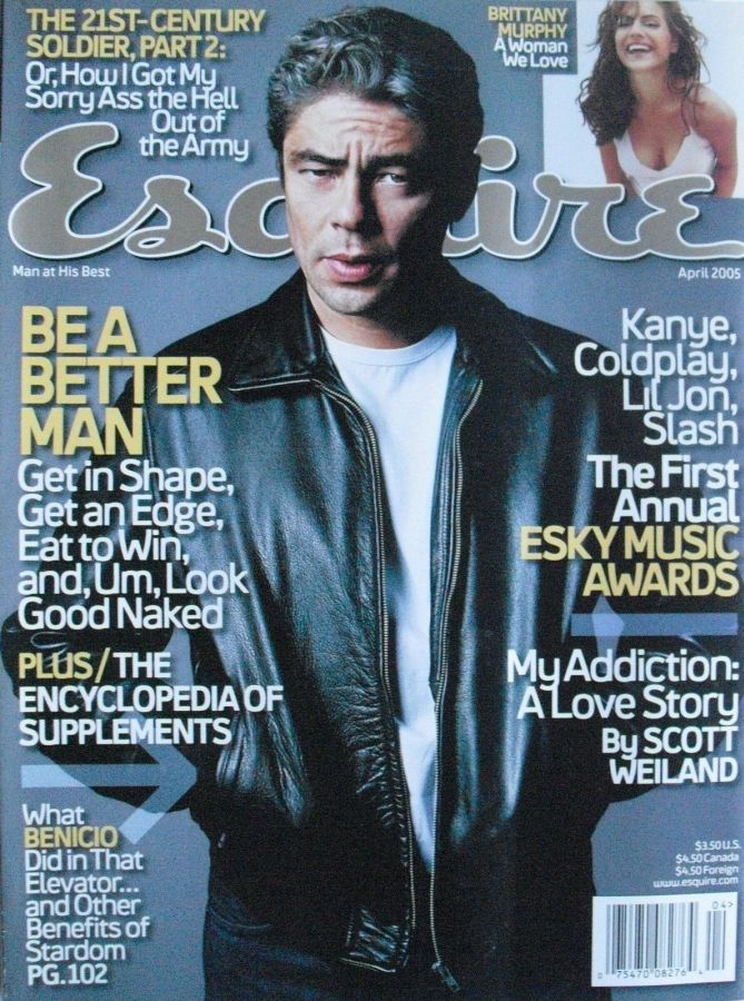 ESQUIRE (USA) magazine side cover  April 2005