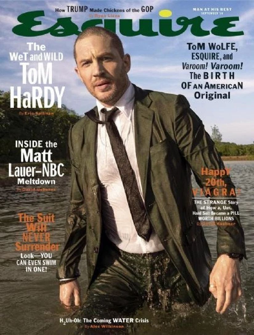 ESQUIRE (USA) magazine side cover  September 2018