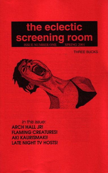 ECLECTIC SCREENING ROOM magazine cover Issue 1 Spring 2001