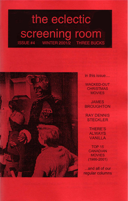 ECLECTIC SCREENING ROOM magazine cover Issue 4 Winter 2002