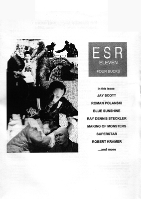 ECLECTIC SCREENING ROOM magazine side cover Issue 11  2004