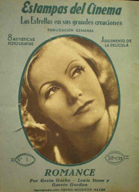 ESTAMPAS DEL CINEMA magazine cover Issue 1  1931