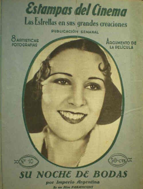 ESTAMPAS DEL CINEMA magazine cover Issue 10  1931