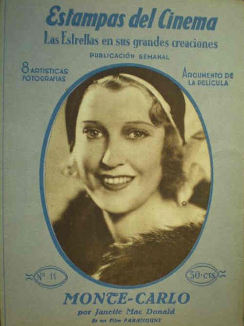 ESTAMPAS DEL CINEMA magazine cover Issue 11  1931