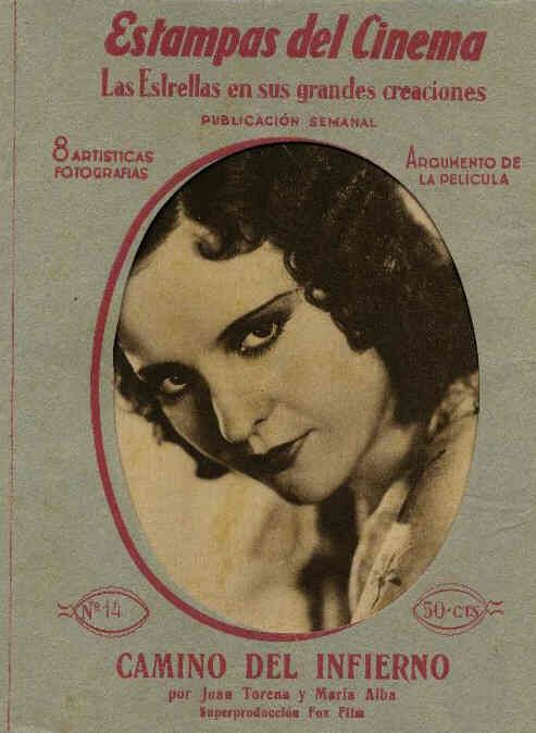 ESTAMPAS DEL CINEMA magazine side cover Issue 14  1931