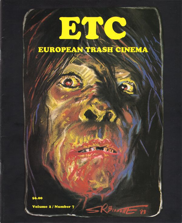 EUROPEAN TRASH CINEMA magazine side cover  Vol 2 # 7 April 1993
