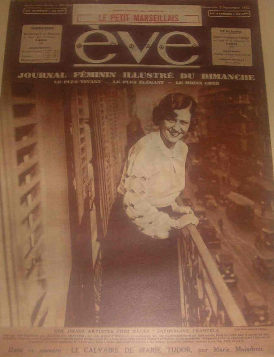EVE  magazine cover Issue 684 5 November 1933