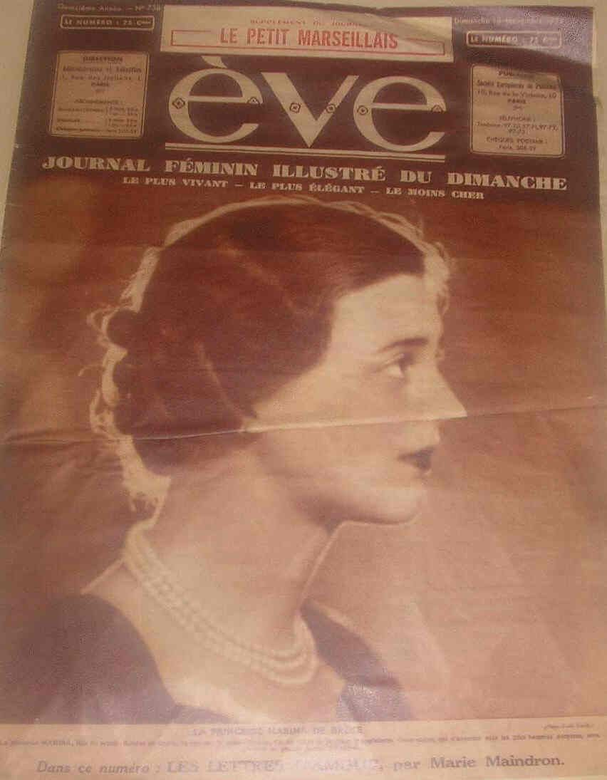EVE  magazine cover Issue 738 18 November 1934