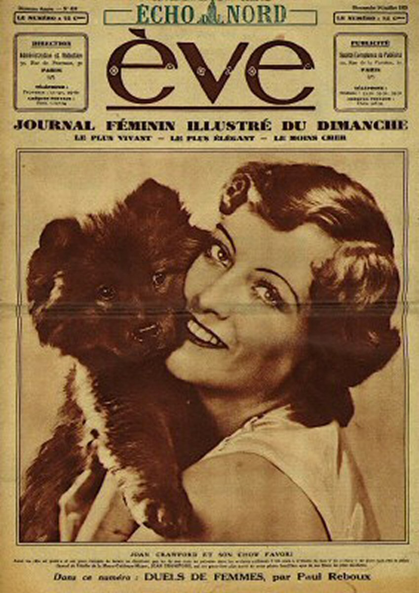 EVE (Fr) magazine side cover 14 July 1929