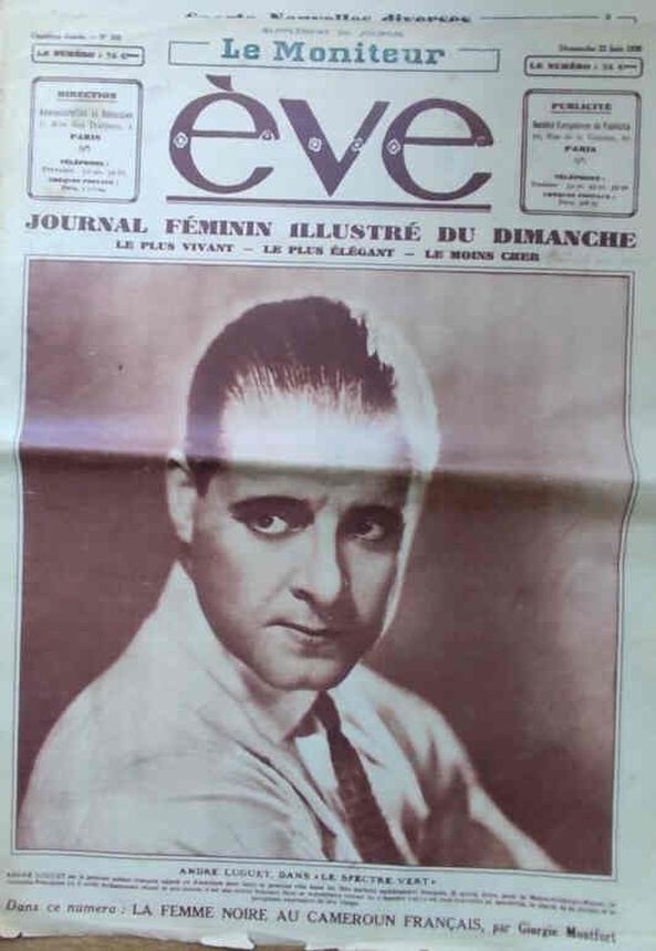 EVE (Fr) magazine cover Issue 508   1930