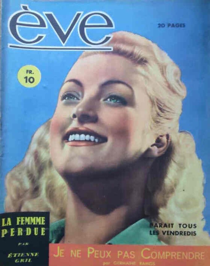EVE (Fr) magazine side cover Issue 28   1946