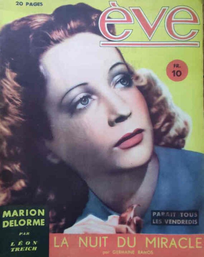 EVE (Fr) magazine side cover Issue 38   1946
