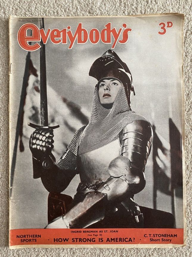 EVERYBODYS UK magazine side cover 12 March 1949