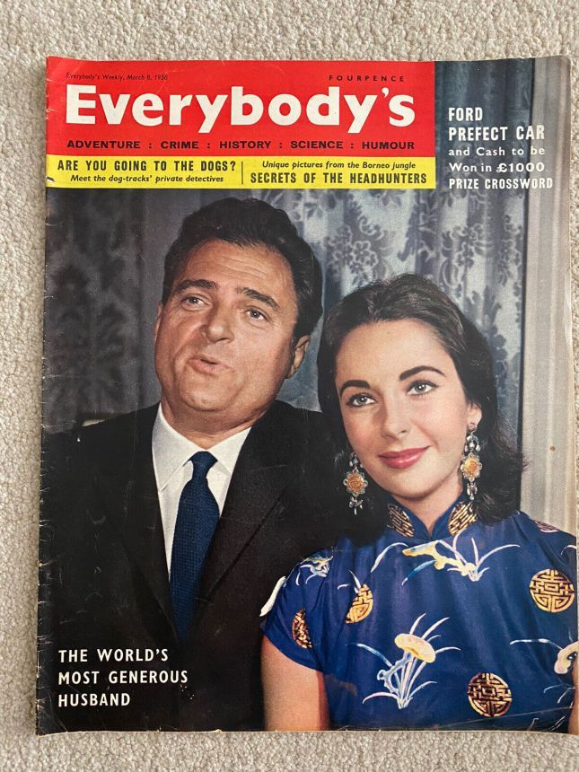 EVERYBODYS UK magazine side cover 8 March 1958