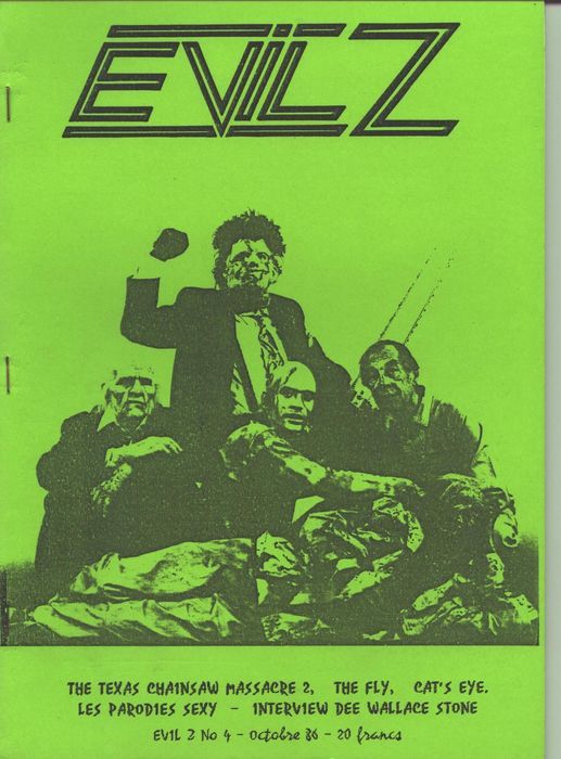 EVIL Z magazine cover Issue 4 October 1986