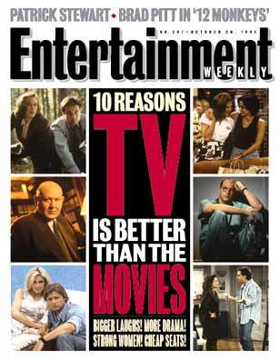 ENTERTAINMENT WEEKLY magazine cover Issue 297 20 October 1995