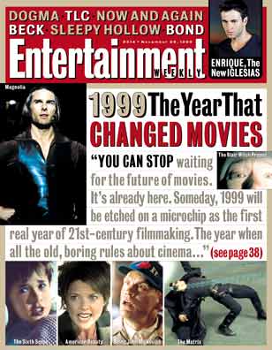 ENTERTAINMENT WEEKLY magazine cover Issue 514 26 November 1999