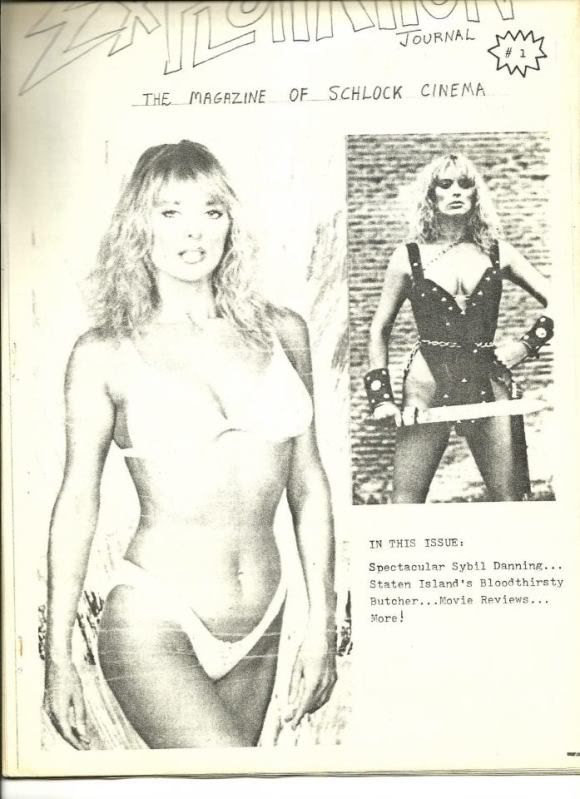 EXPLOITATION JOURNAL magazine side cover Issue 1  1987