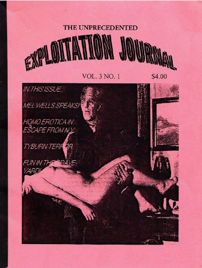 EXPLOITATION JOURNAL magazine side cover Issue 23  Vol 3 # 1  1999