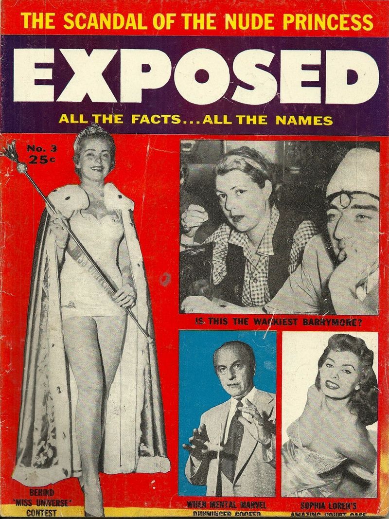 EXPOSED magazine side cover Issue 3 January 1956