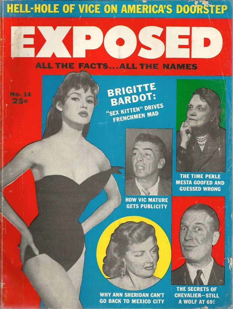 EXPOSED magazine cover Issue 14 April 1957