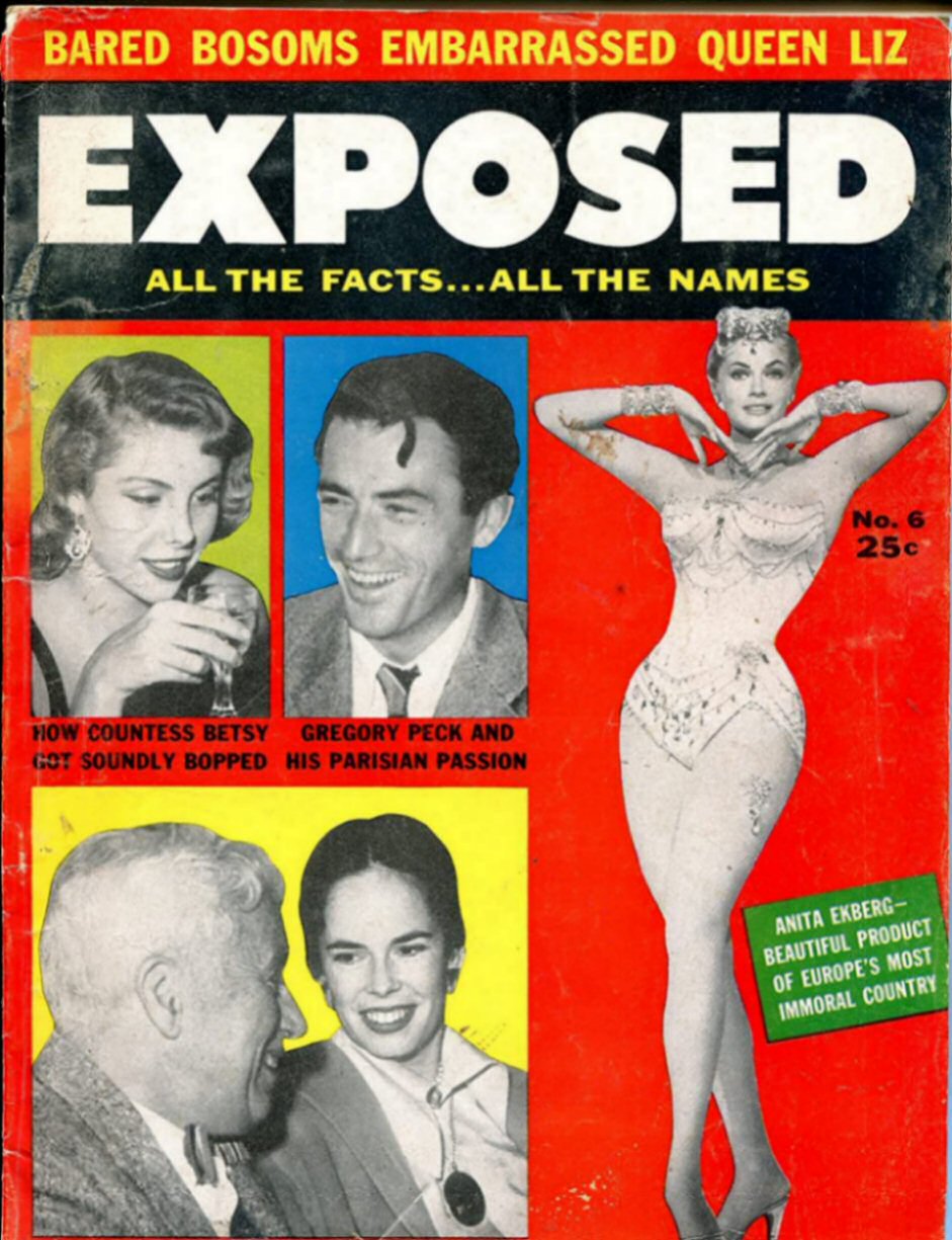 EXPOSED magazine side cover Issue 6  May 1956