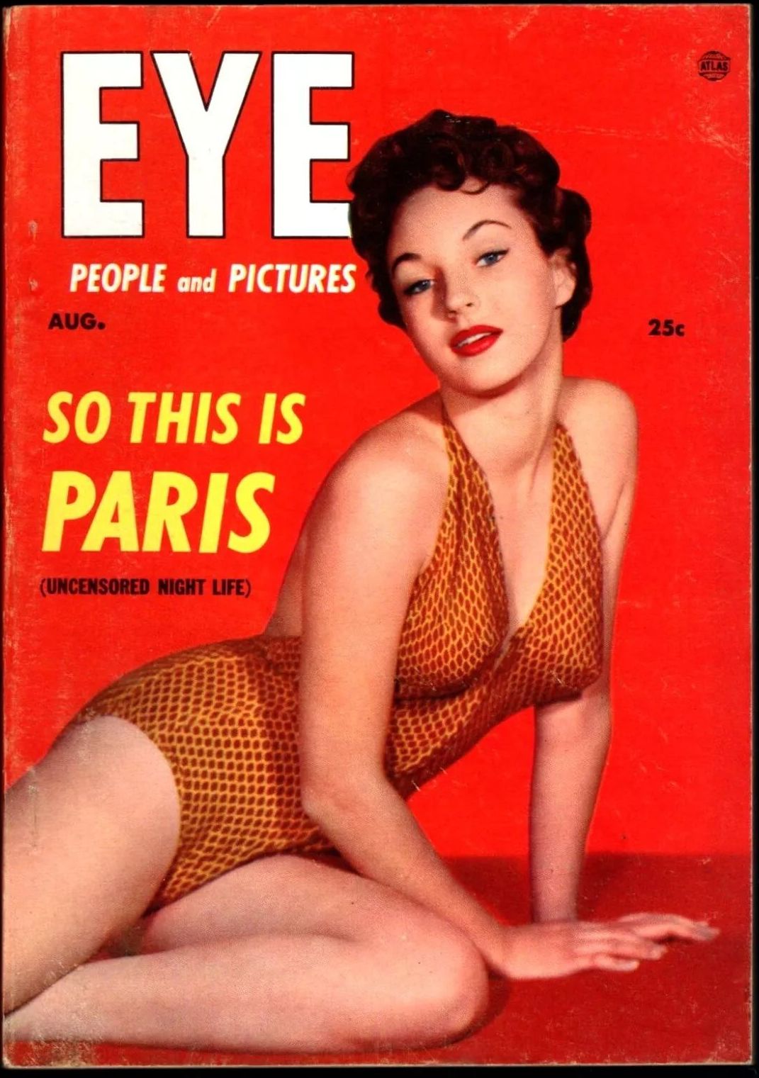 EYE magazine cover  Vol 4 # 8  August 1954
