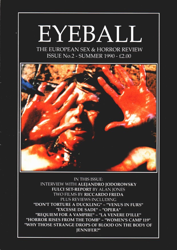 EYEBALL magazine cover Issue 2 Summer 1990