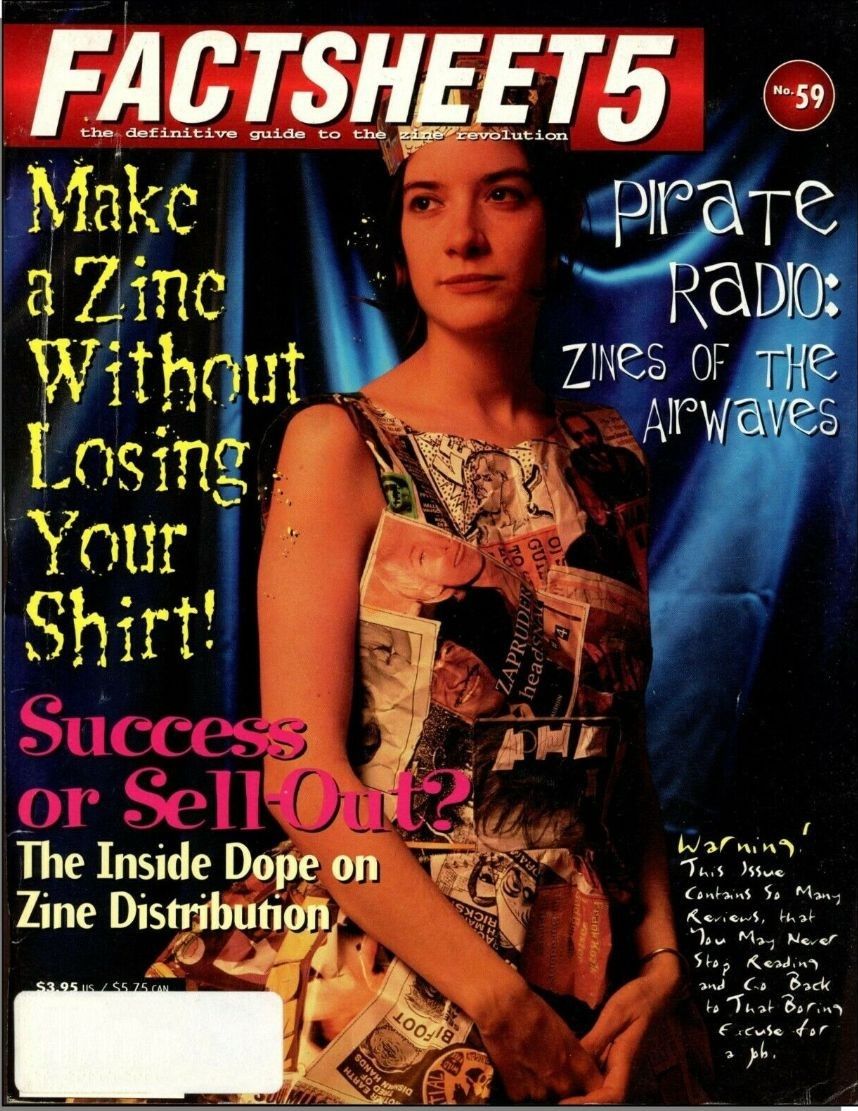 FACTSHEET 5 magazine cover Issue 59 Winter 1995