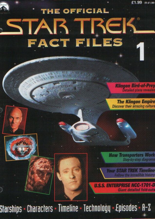 STAR TREK FACT FILES magazine cover Issue 1  