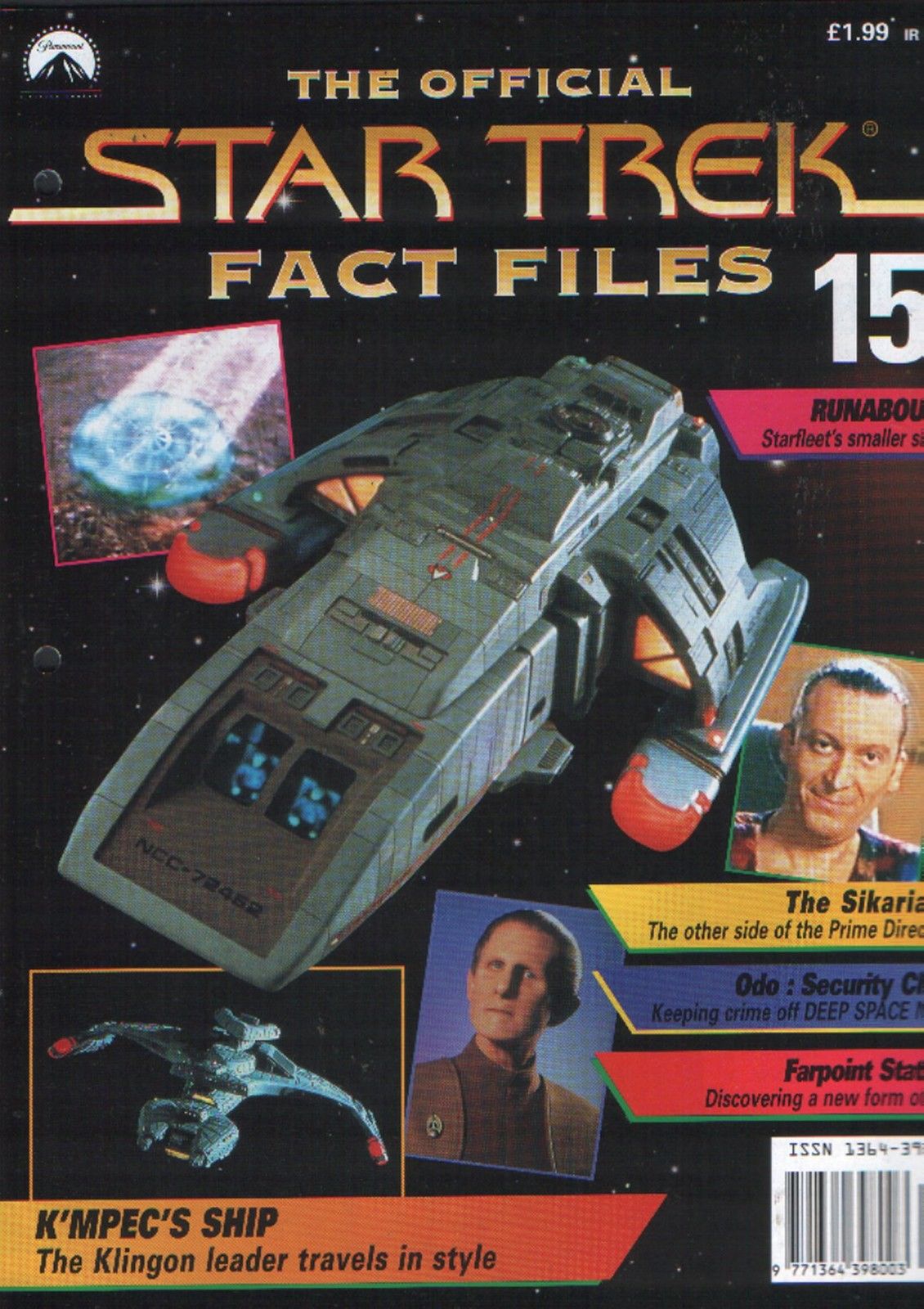 STAR TREK FACT FILES magazine cover Issue 15  
