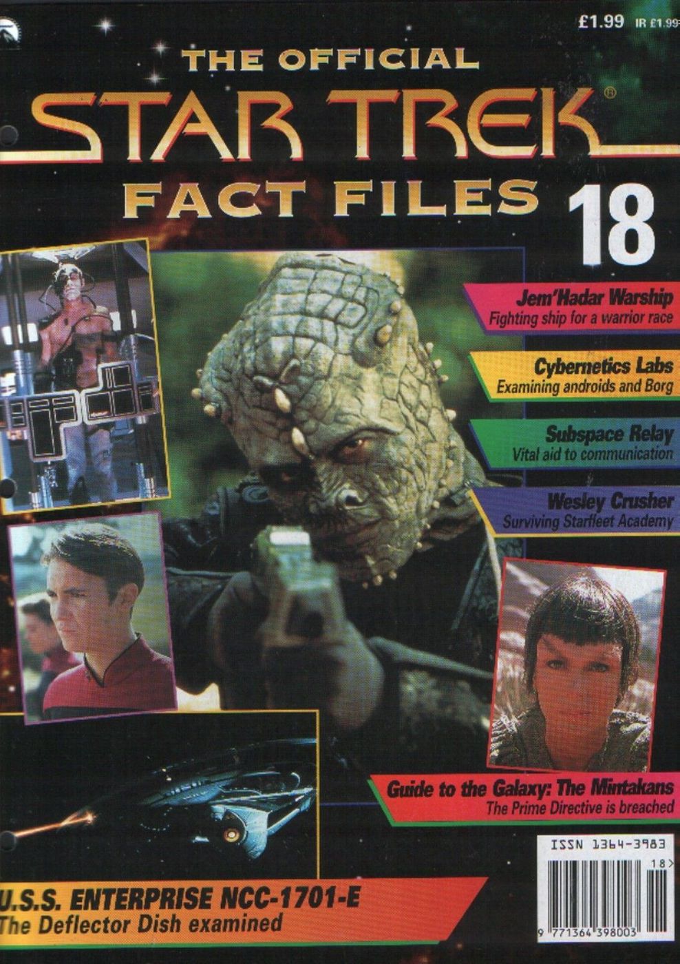 STAR TREK FACT FILES magazine cover Issue 18  