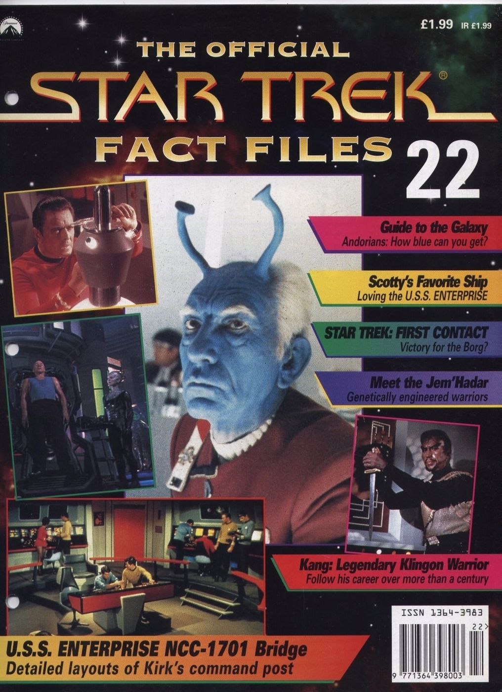 STAR TREK FACT FILES magazine cover Issue 22  