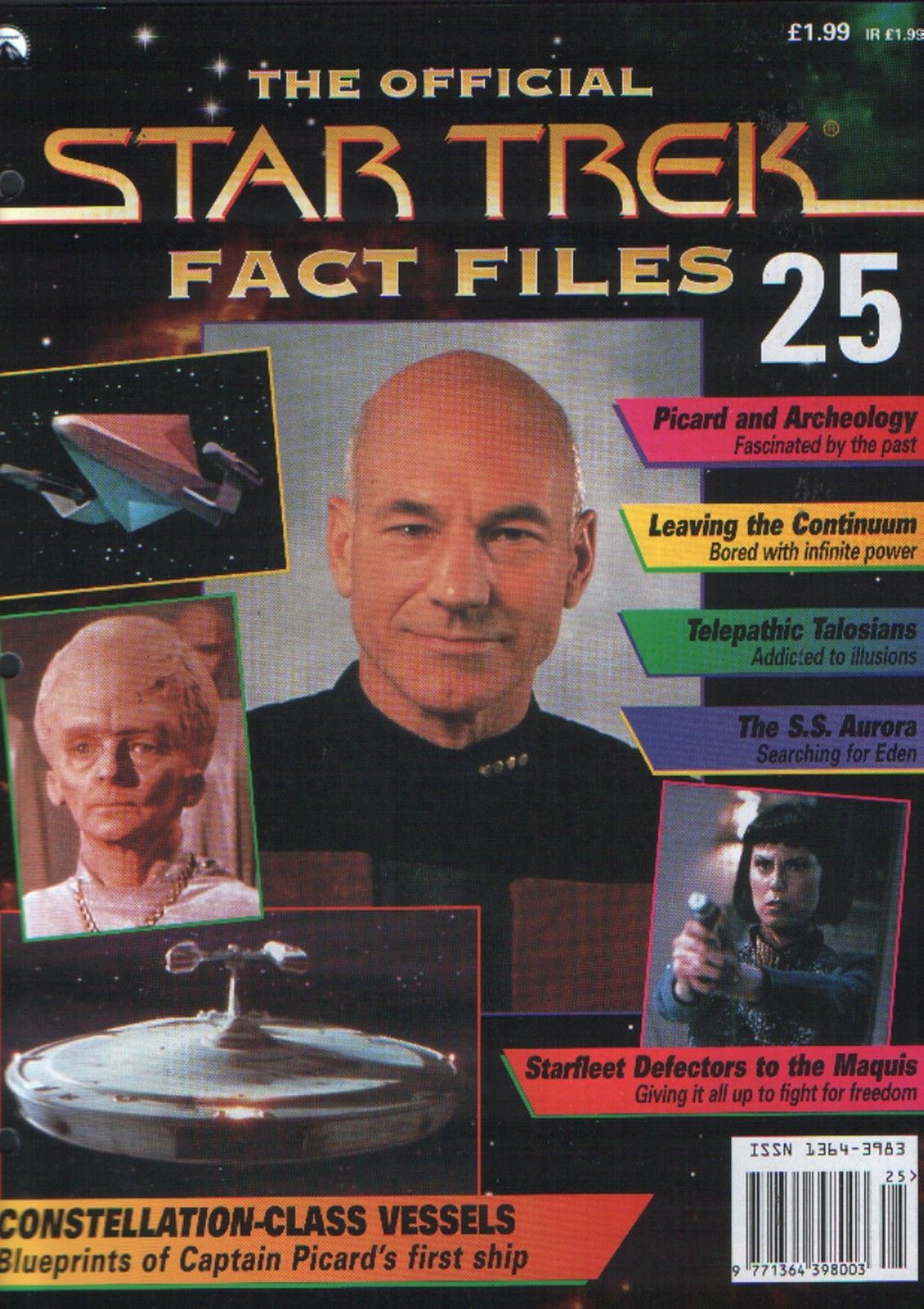 STAR TREK FACT FILES magazine cover Issue 25  