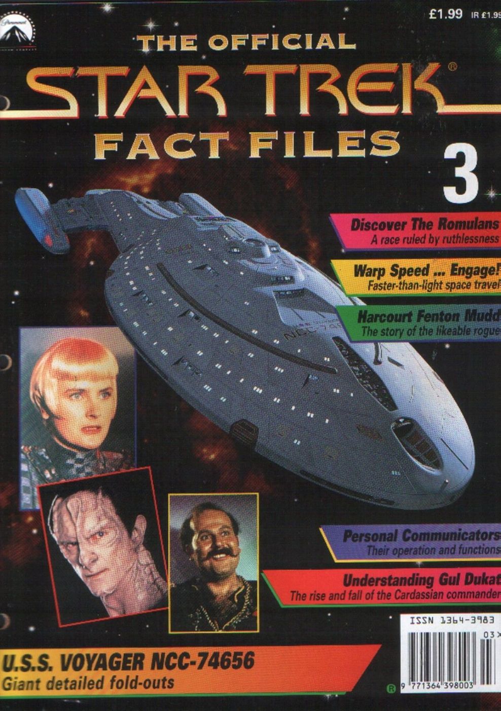 STAR TREK FACT FILES magazine cover Issue 3  