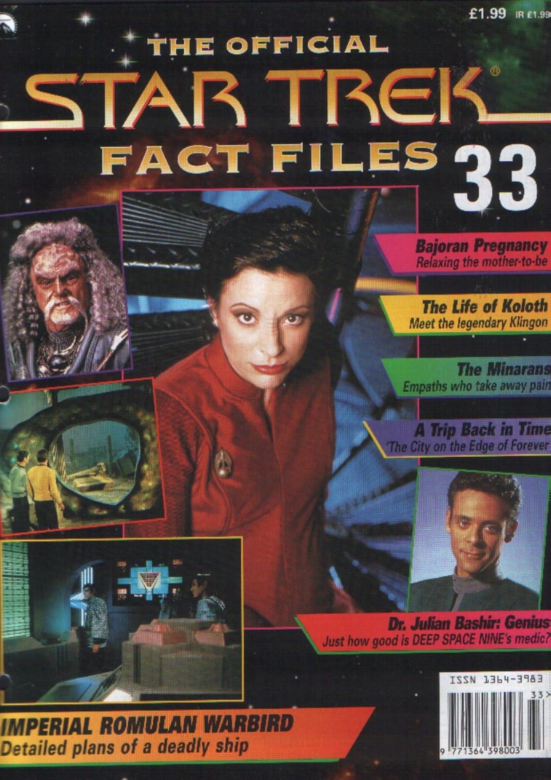 STAR TREK FACT FILES magazine cover Issue 33  