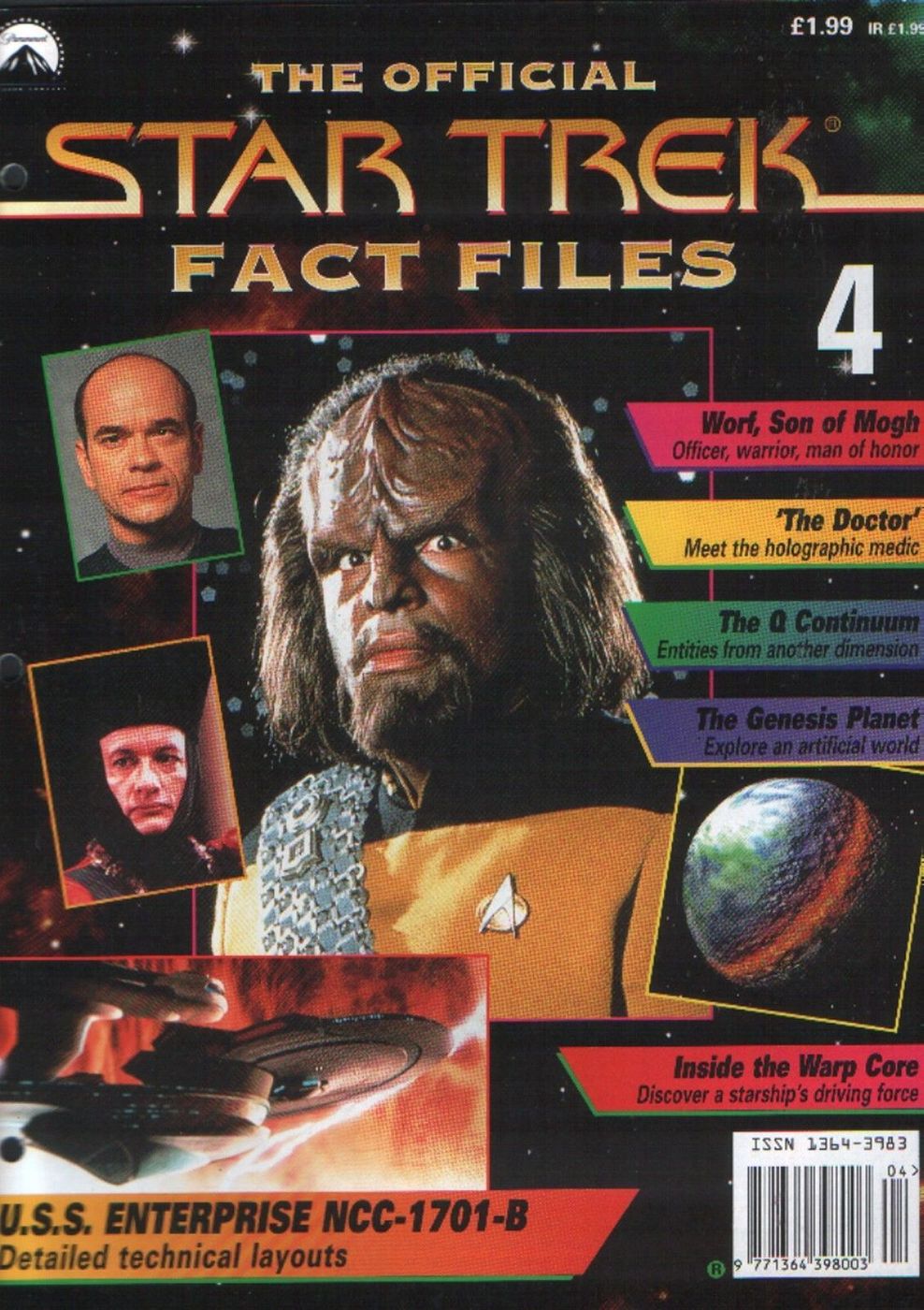 STAR TREK FACT FILES magazine cover Issue 4  
