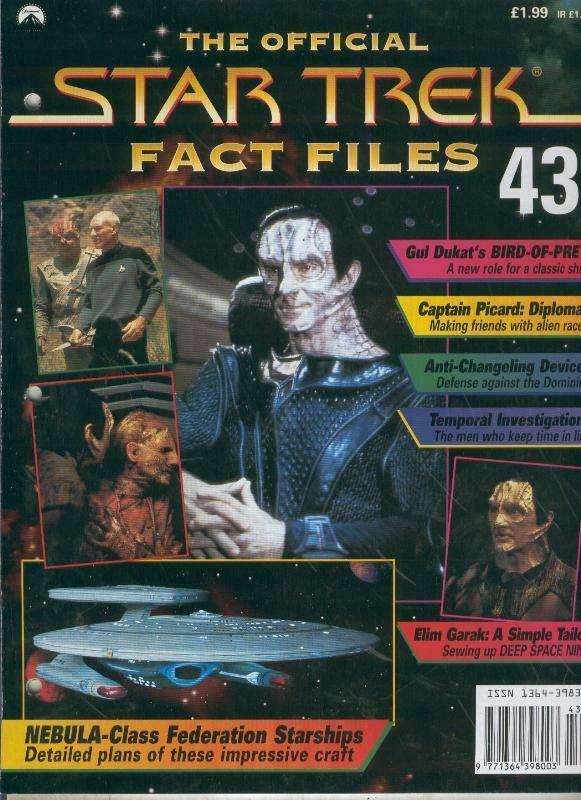 STAR TREK FACT FILES magazine cover Issue 43  