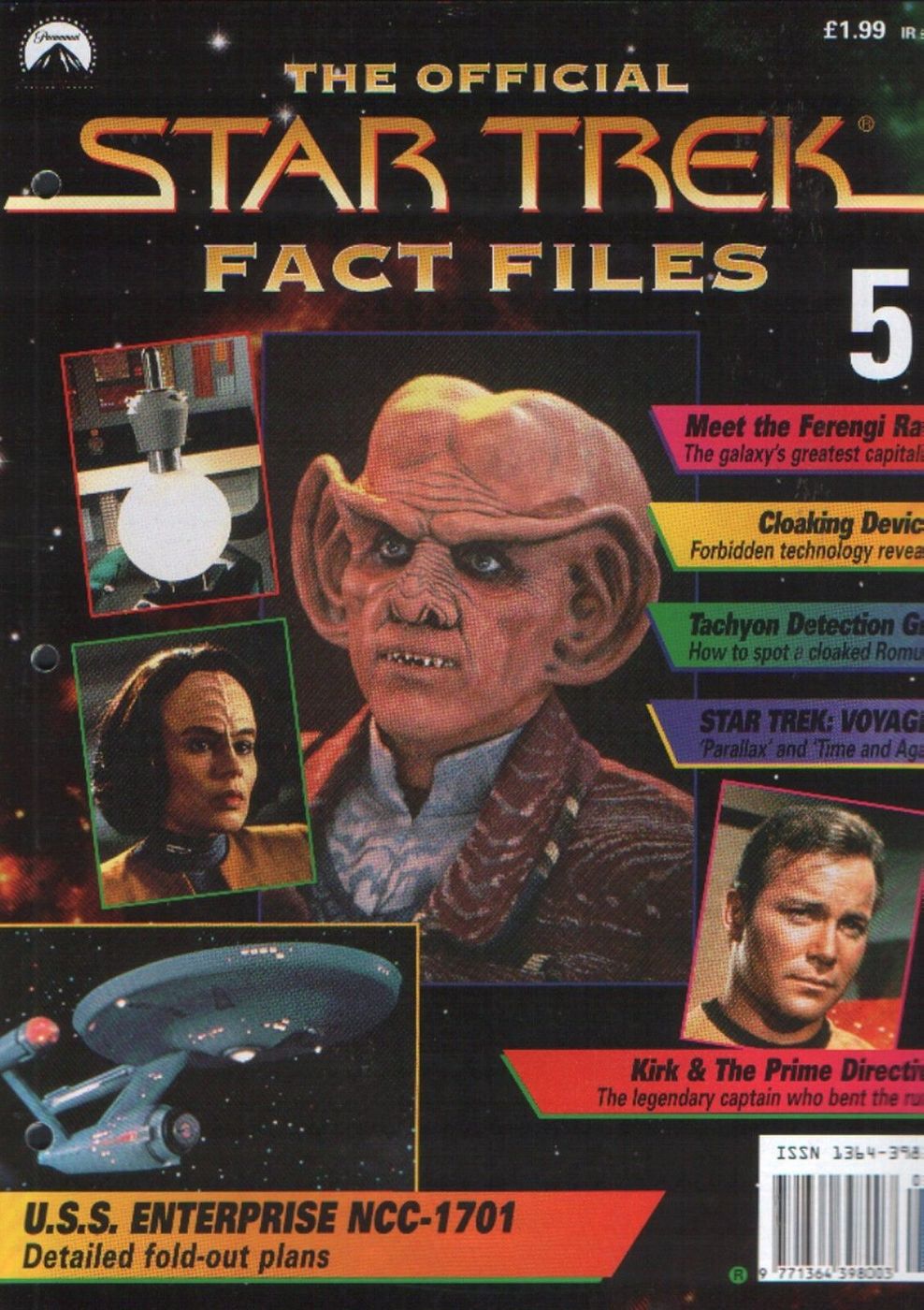 STAR TREK FACT FILES magazine cover Issue 5  