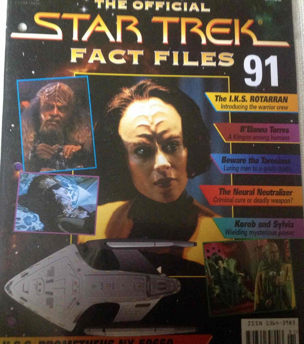 STAR TREK FACT FILES magazine cover Issue 91  