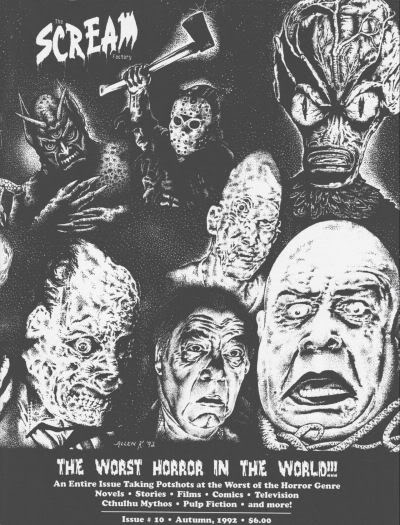 SCREAM FACTORY magazine cover Issue 10 Autumn 1992