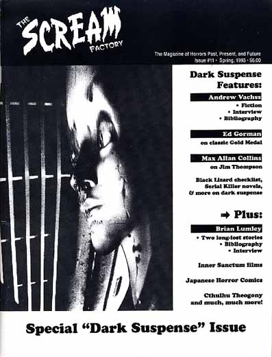 SCREAM FACTORY magazine cover Issue 11 Spring 1993