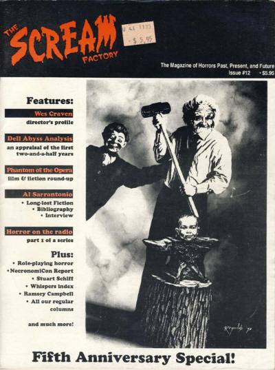 SCREAM FACTORY magazine cover Issue 12 Autumn 1993