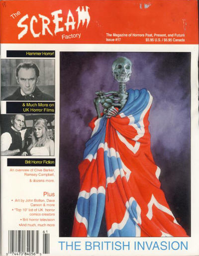 SCREAM FACTORY magazine cover Issue 17 Spring 1996