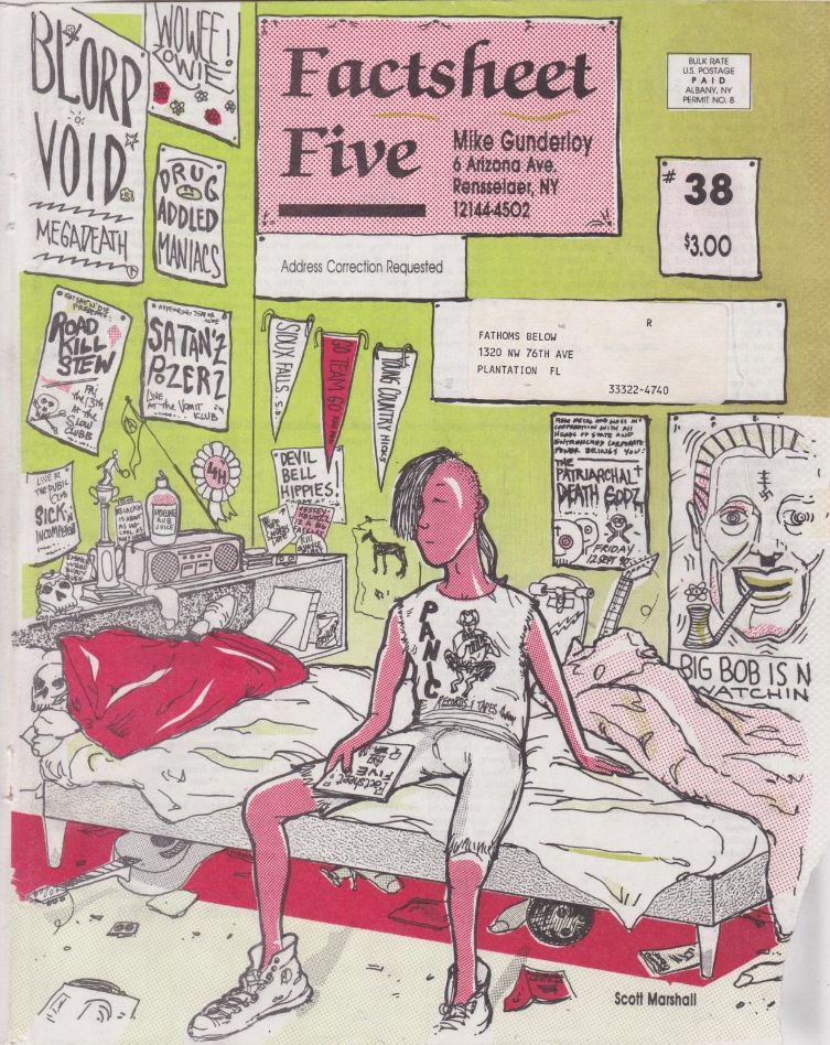 FACTSHEET 5 magazine cover Issue 38  October 1990