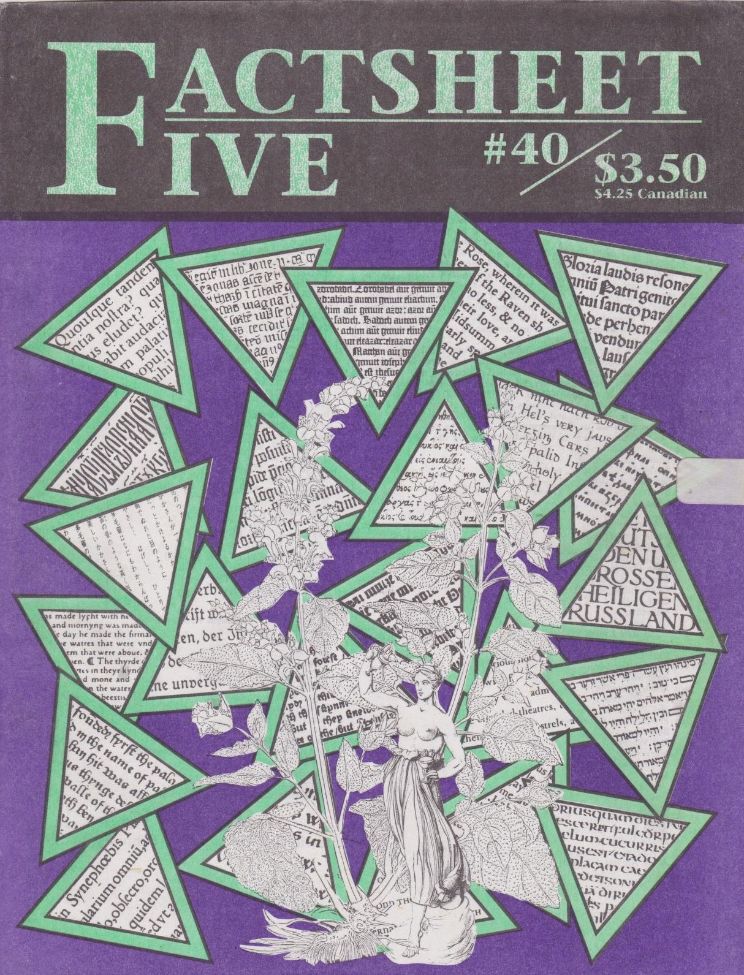 FACTSHEET 5 magazine cover Issue 40  February 1991