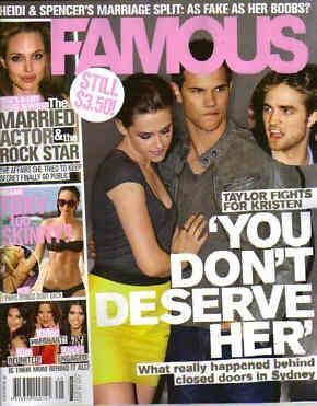 FAMOUS (Au) magazine cover 14 June 2010