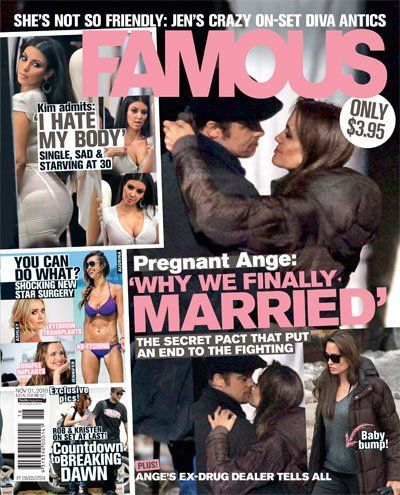 FAMOUS (Au) magazine side cover 24 October 2010